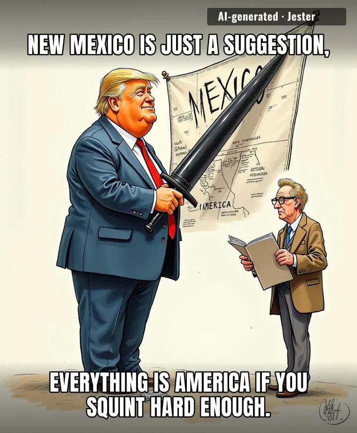 At this rate, Trump is one Sharpie mark away from renaming the moon 'Mar-a-Lago West' just to feel taller.