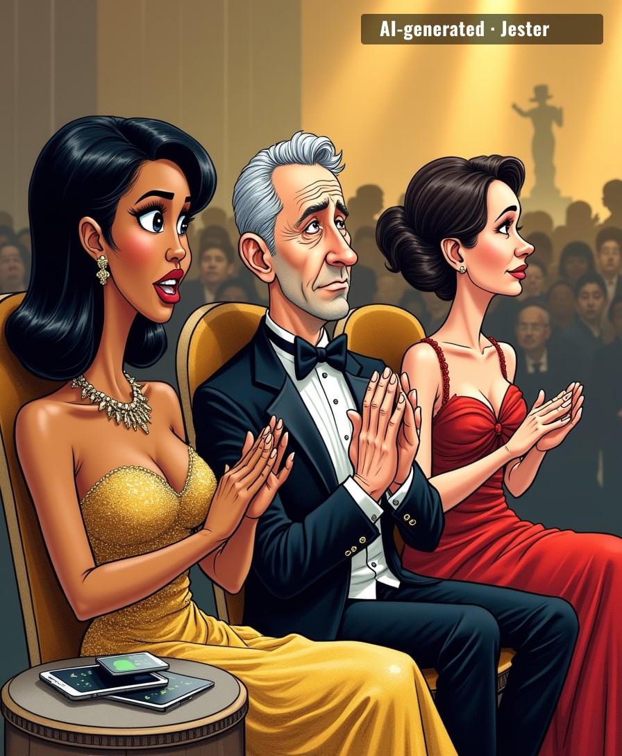 A room full of millionaires in rented diamonds, applauding a medium they abandoned for TikTok in 2019.