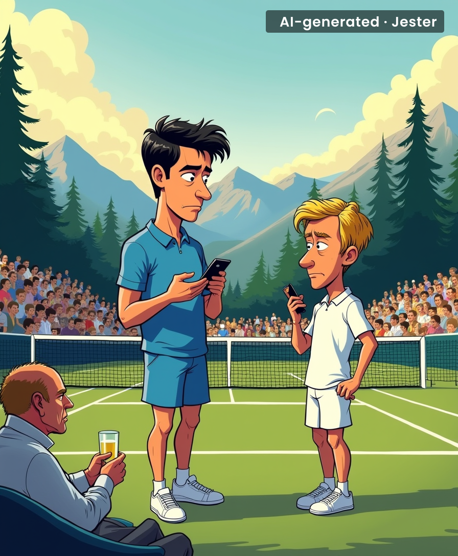 Gstaad's VIP tent has more household names than the actual match.