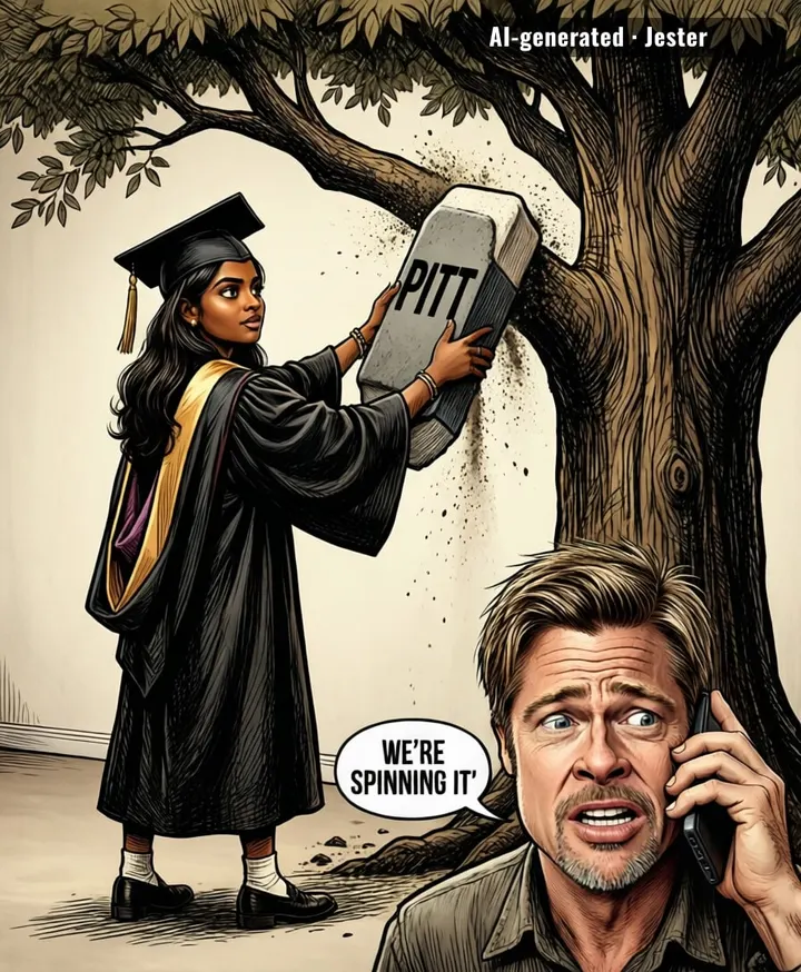 she graduated in May, he found out in September