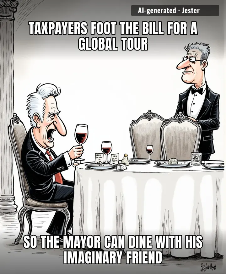Gold Coast Mayor claims he had dinner with Trump, but the only thing that actually showed up was the bill.