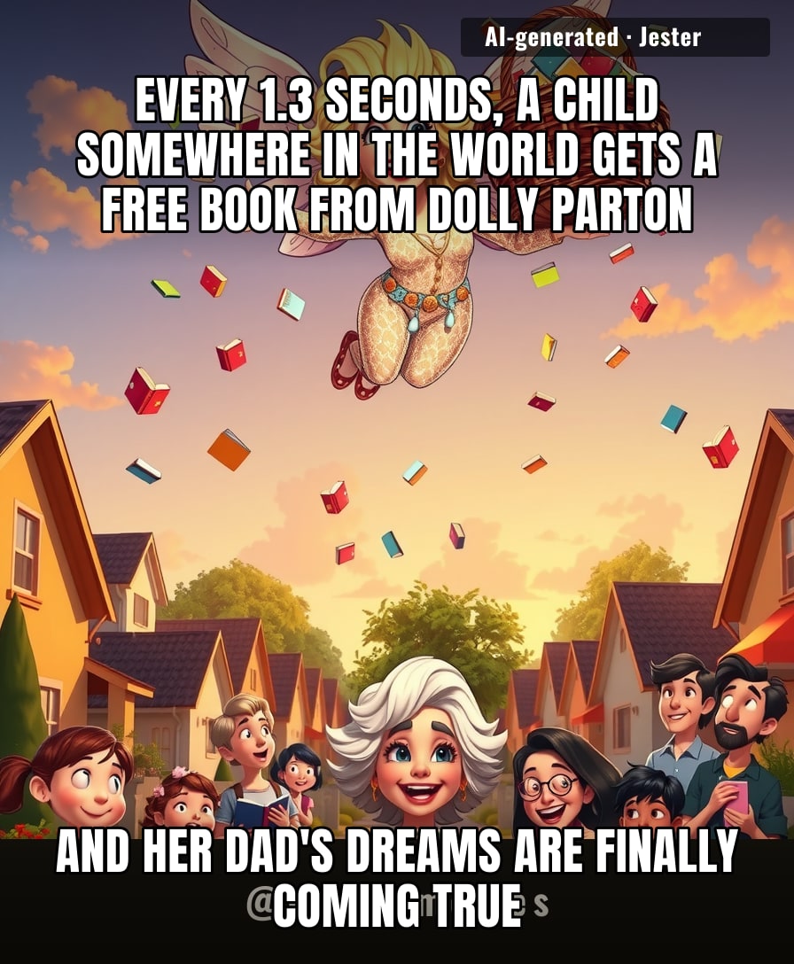 Dolly Parton's dad couldn't read, but now his daughter's name is on 318 million books — that's a library card no one can revoke.