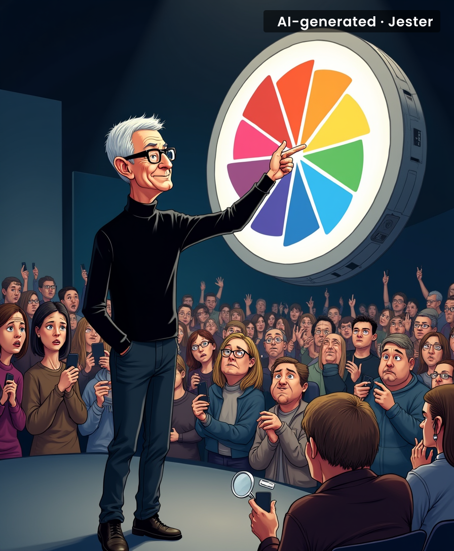 Apple releases the same phone in five shades of gray, and the internet treats it like the moon landing.
