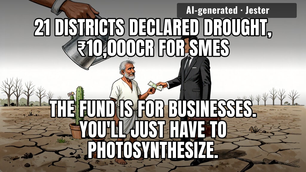 the monsoon defaulted, but don't worry, the SMEs are liquid