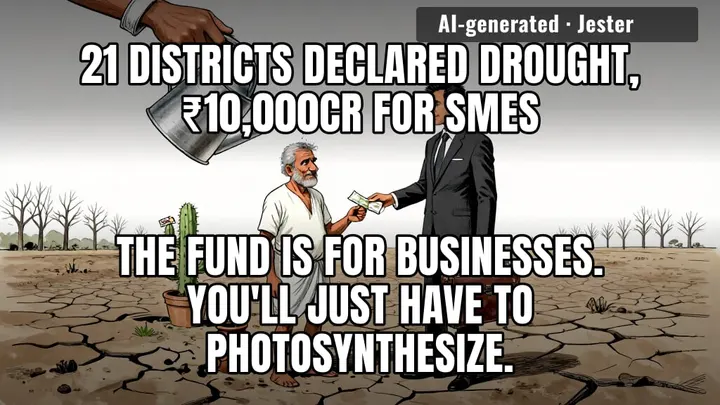 the monsoon defaulted, but don't worry, the SMEs are liquid