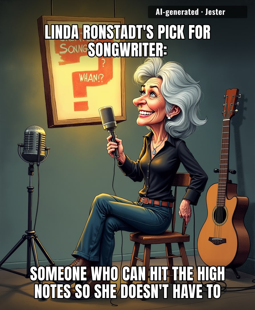 Even her choices are on key, unlike the rest of us trying to sing along.