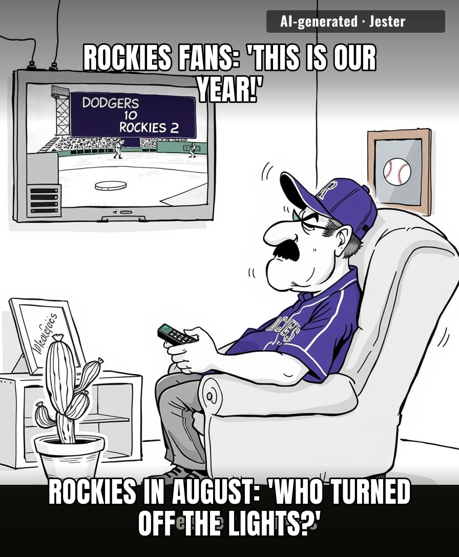 Rockies fans are like kids who keep asking if we're there yet, while the car is on fire and the GPS says 'abandon hope.'