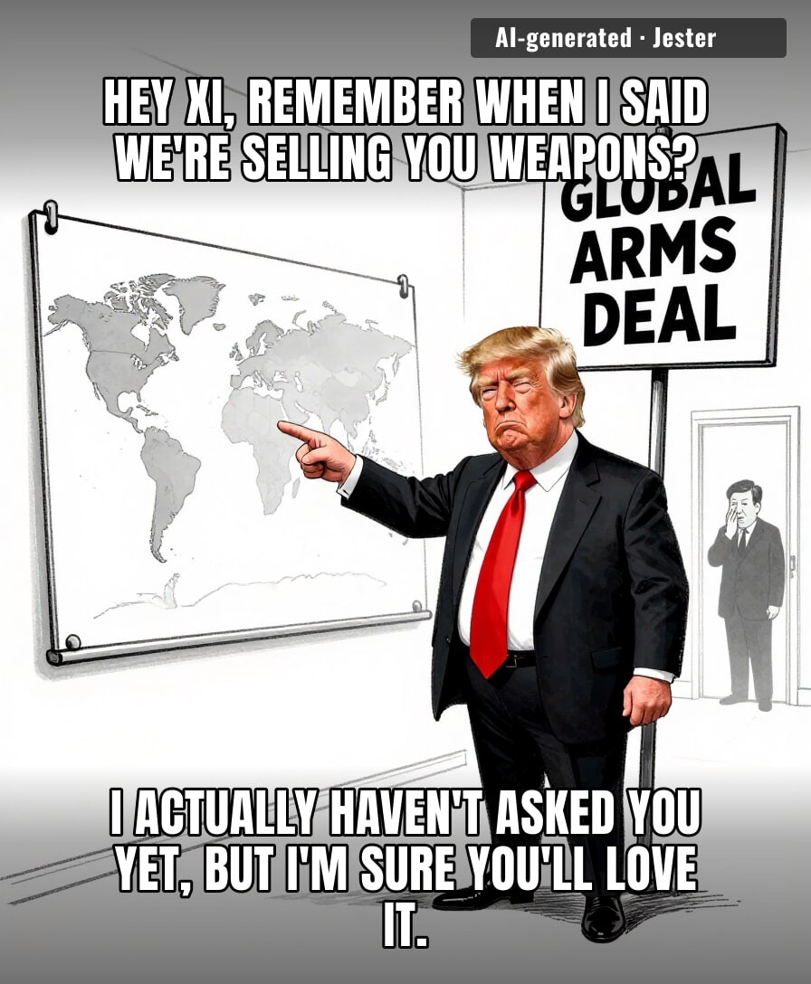 treaty? no, just a B2B sales lead he forgot to pitch.