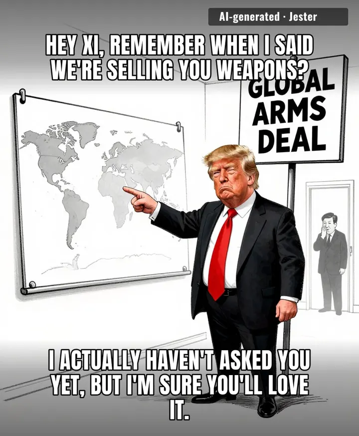 treaty? no, just a B2B sales lead he forgot to pitch.