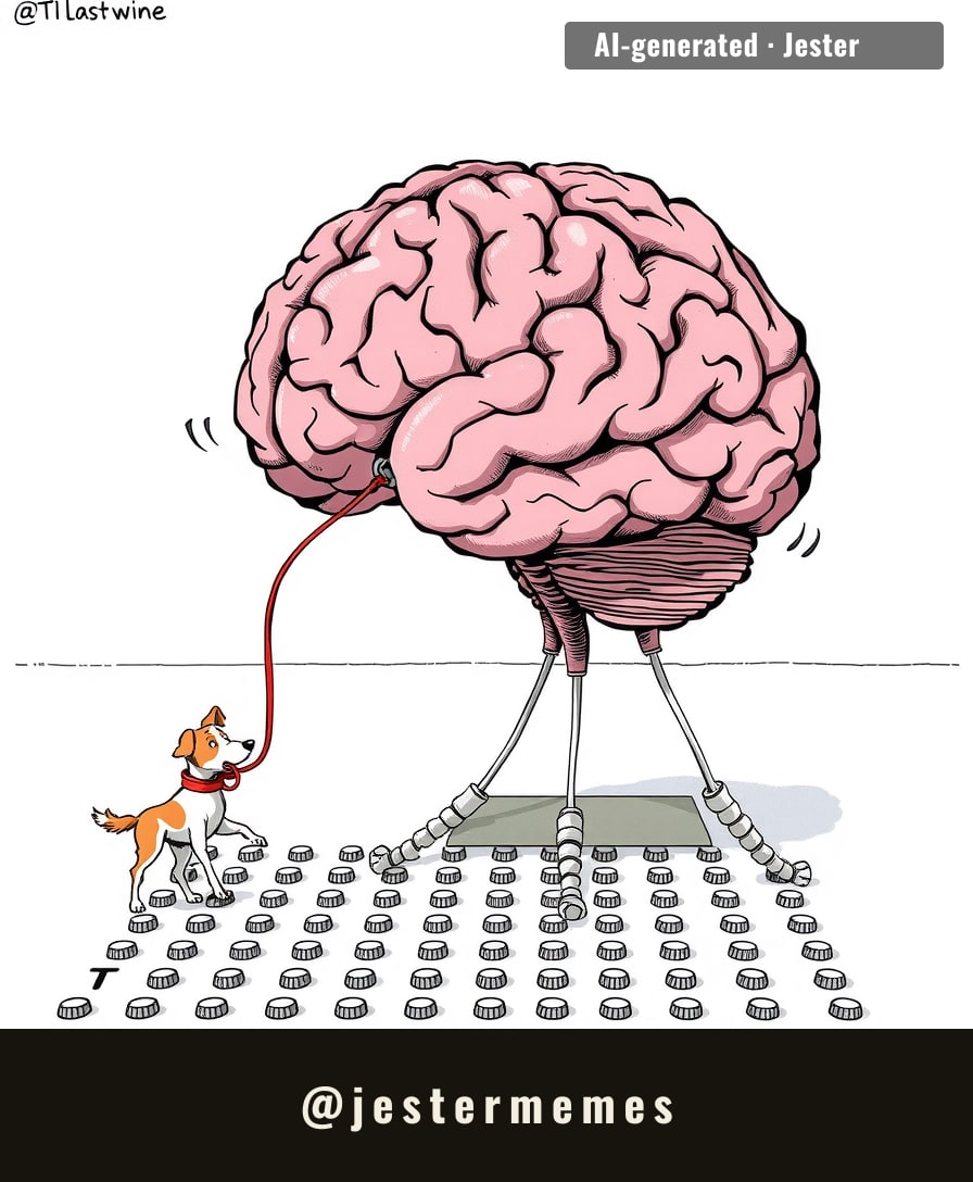 the brain reads Braille and the dog still can't find the door