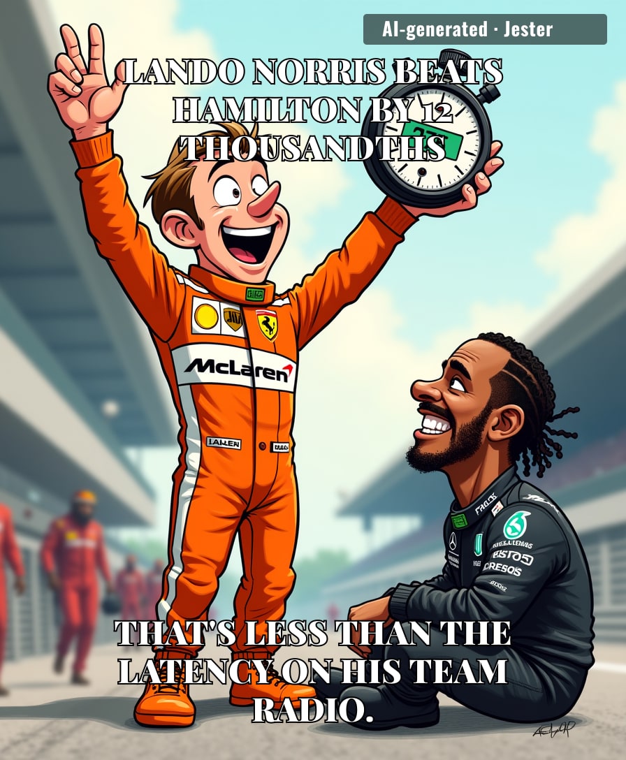 Twelve thousandths of a second: exactly long enough for Mercedes to update their PR statement.