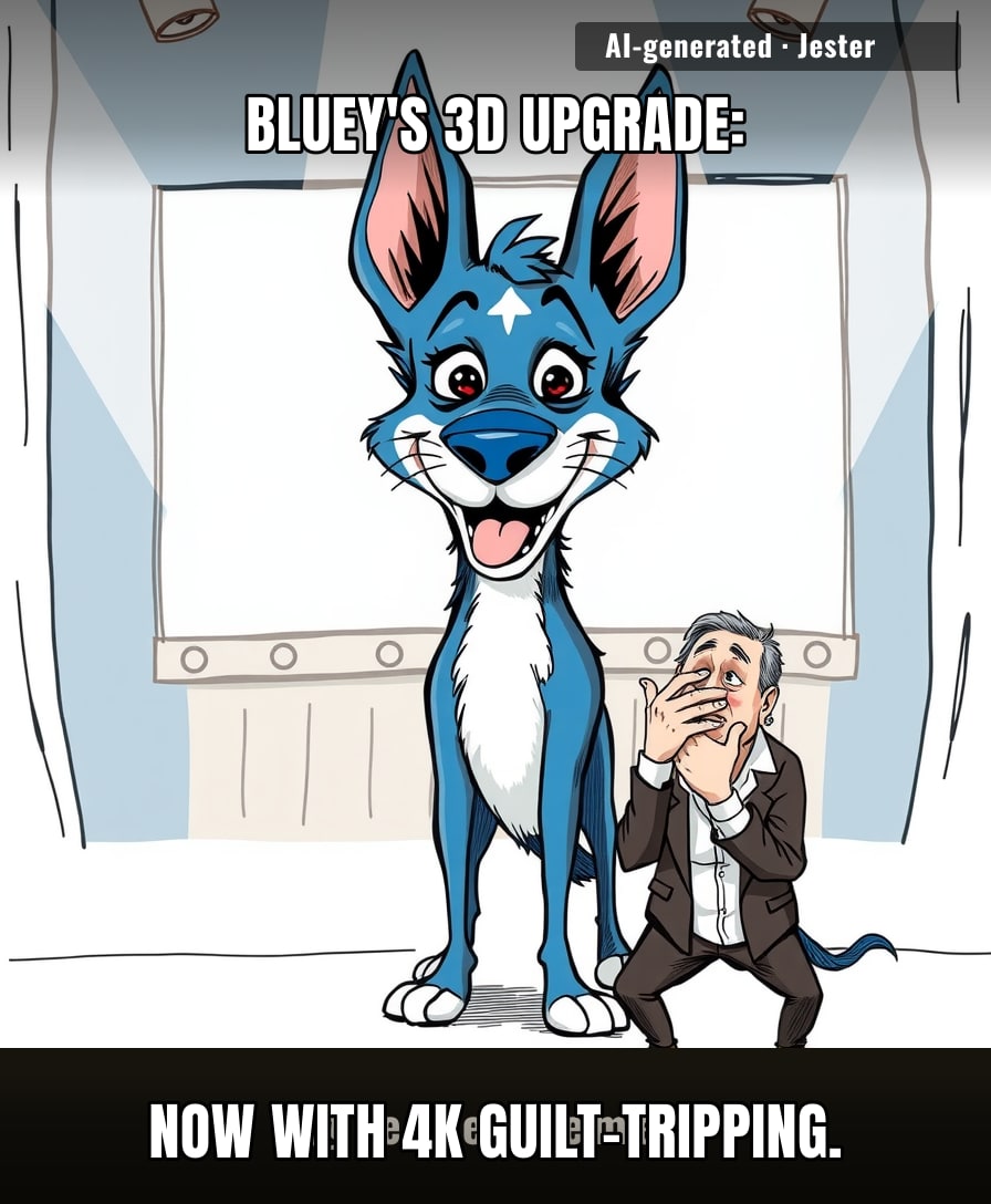 Bluey's new 3D animation just means the kids will cry in higher definition.