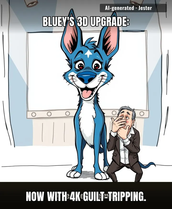Bluey's new 3D animation just means the kids will cry in higher definition.