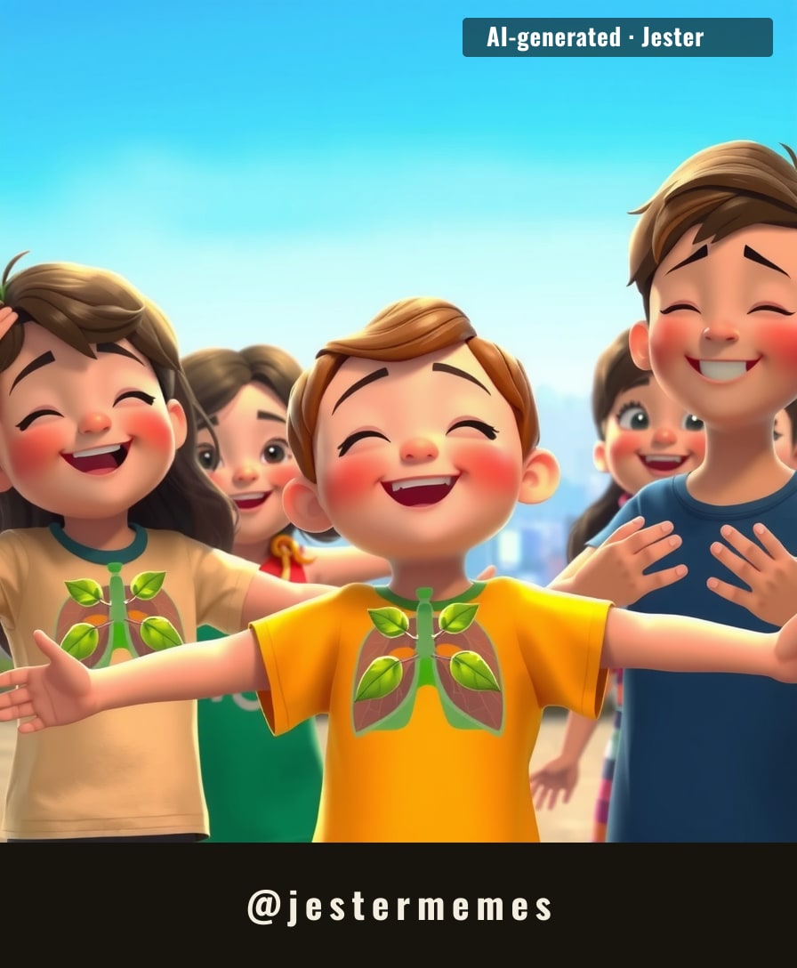 Who knew clean air was the real inhaler? Kids' lungs are doing the happy dance.