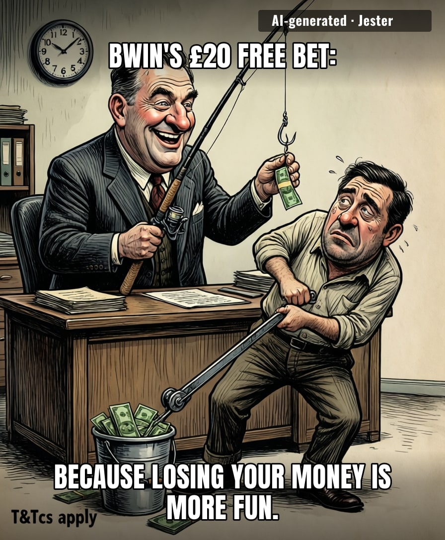 Bwin's £20 free bet is like a timeshare presentation: free stuff if you sit through the pitch, but the real cost is your dignity.