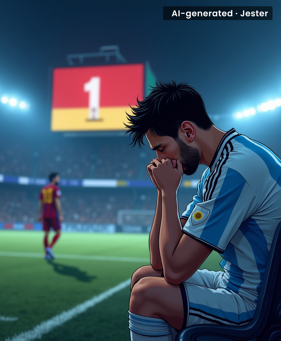 Enzo Fernandez's red card: when you volunteer to be the scapegoat so Messi doesn't have to take the blame.