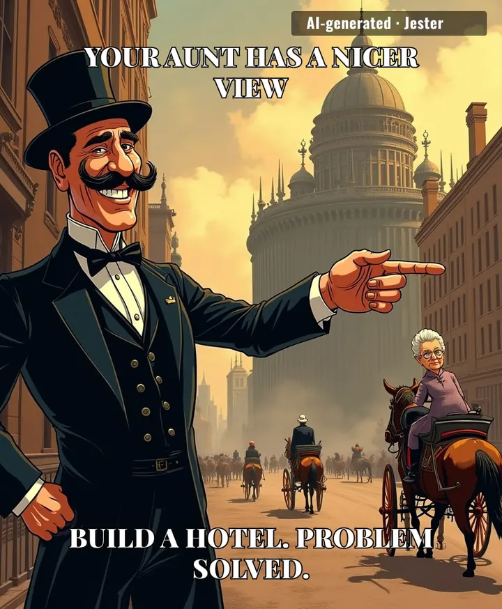 Only the Astors turn a petty grudge into a luxury hotel — and charge you for the spite.
