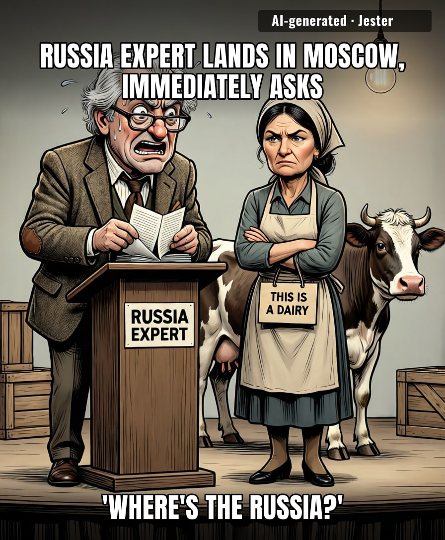 went to Russia and got Russia explained to him
