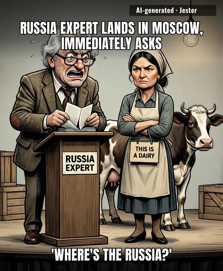 went to Russia and got Russia explained to him