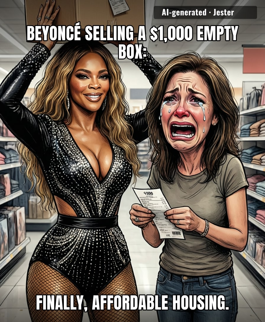 Queen Bey really said 'if you can't afford a house, buy a box that looks like one' and the hive ate it up.