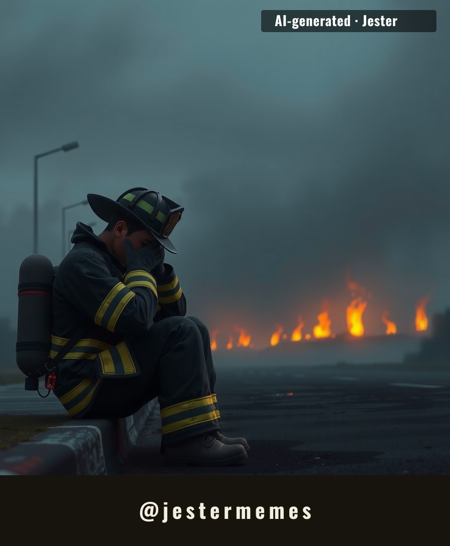 A single county's emergency services cannot fight a dozen fires at once — the strain is collective.