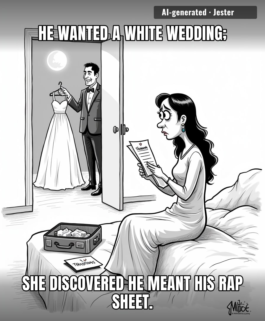 Finding out his 'family traditions' were just things he made up to justify a wedding-themed escape room.