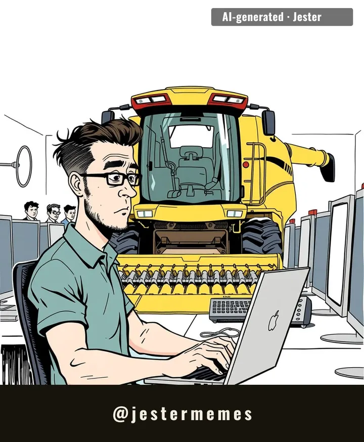 ten years of experience and the backup plan is a tractor