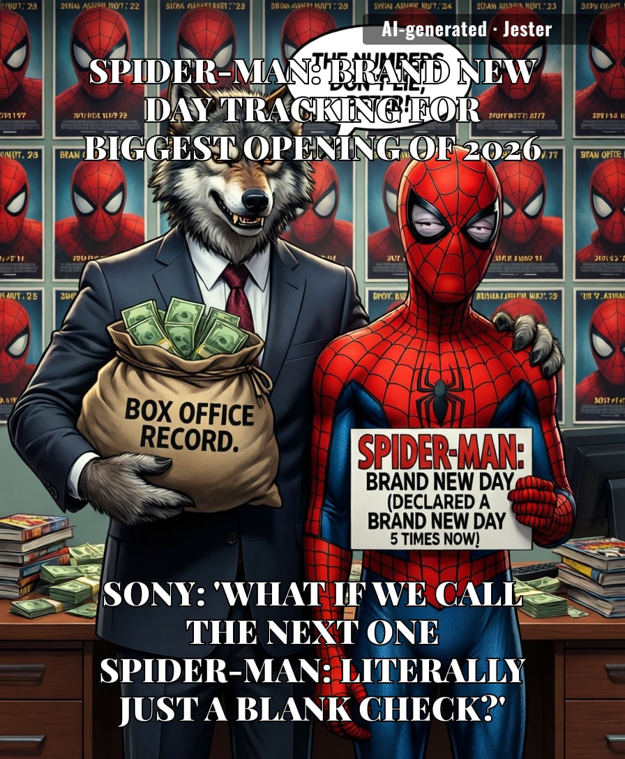 We've reached peak franchise: audiences are so conditioned they'd line up for 'Spider-Man: I Think I Already Saw This One.'