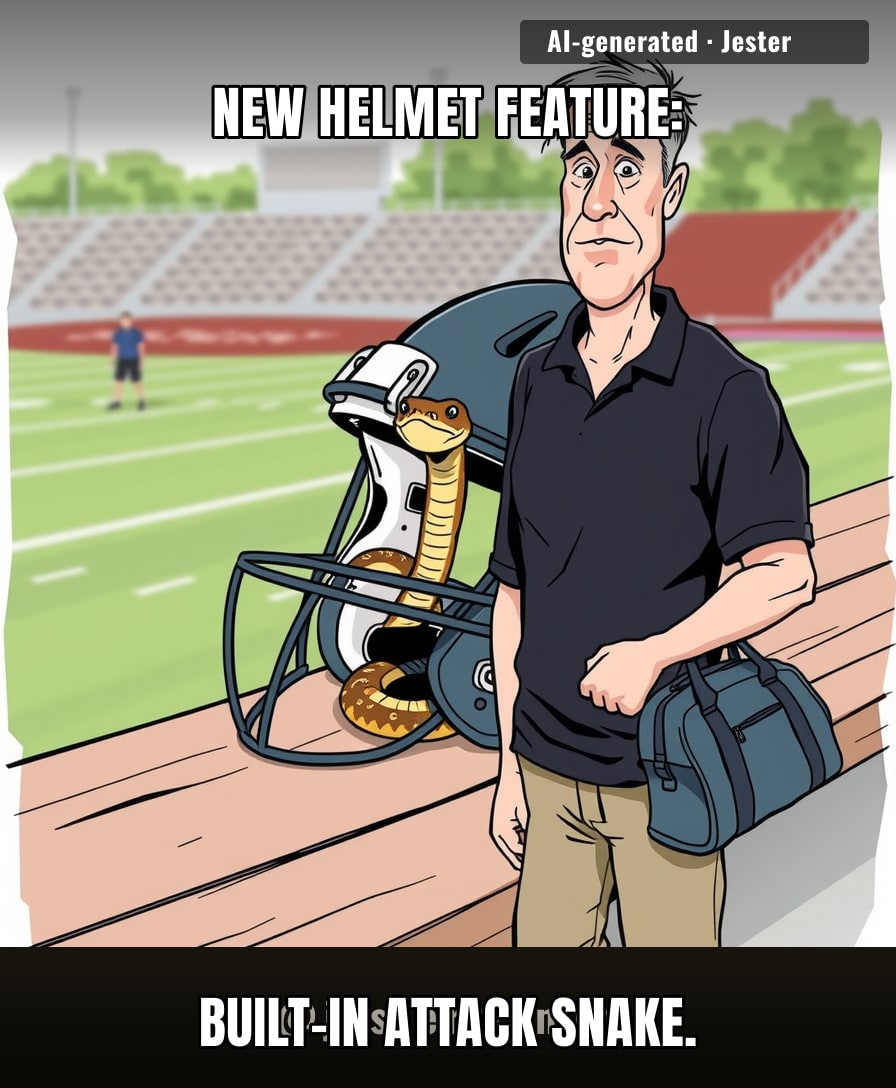 Finally, a football helmet that fights back harder than the team's last season.