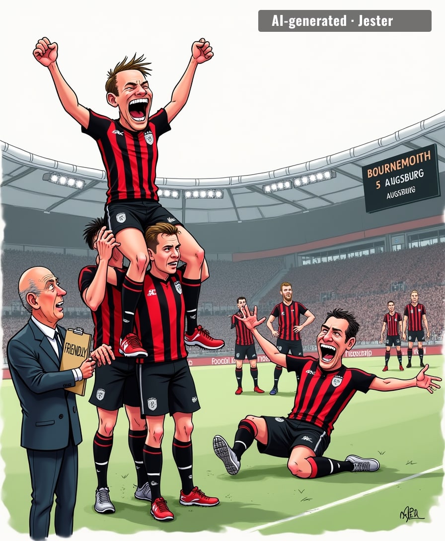 Bournemouth treating a 5-0 pre-season friendly like a Champions League final, because nothing says 'we're just happy to be here' like overhyping a practice match.