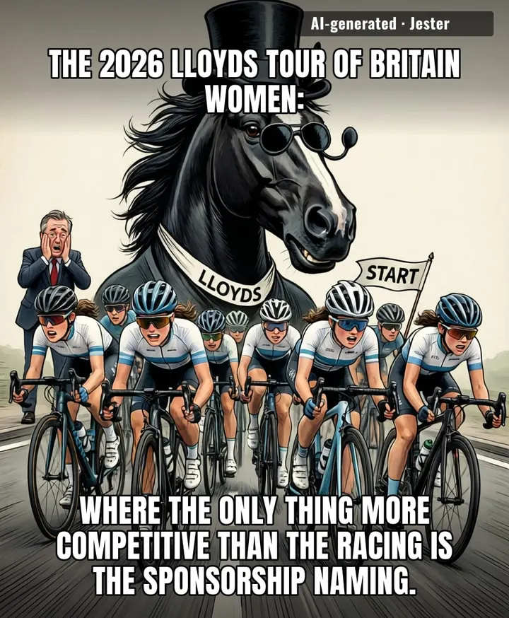 Lloyds Bank just bought the Tour of Britain Women, because nothing says 'women's sport' like a 250-year-old banking brand.