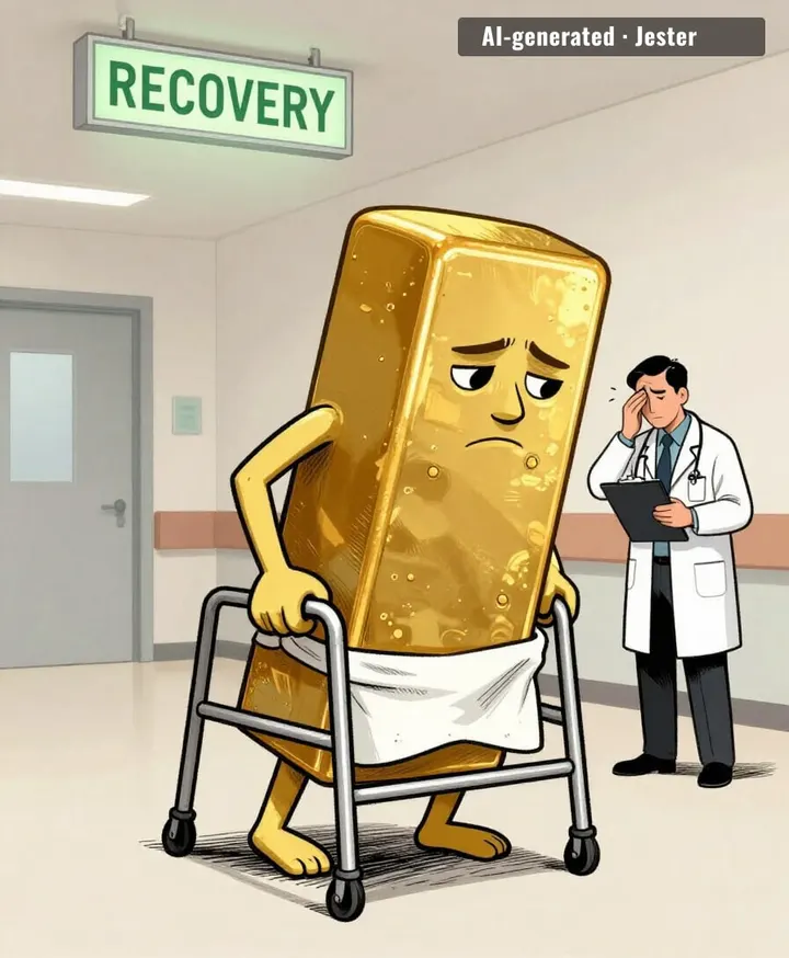 gold is rising, it's just also losing