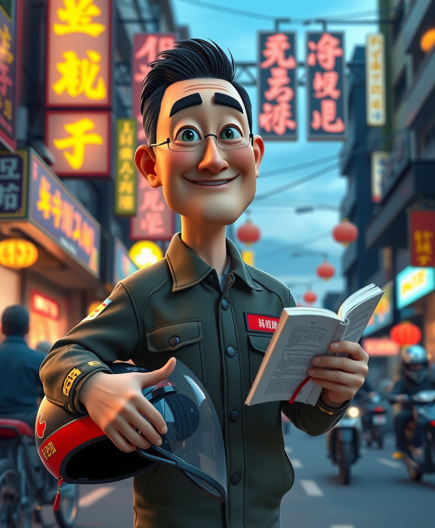 DELIVERED FOOD FOR YEARS. WON CHINA'S TOP LITERARY PRIZE.