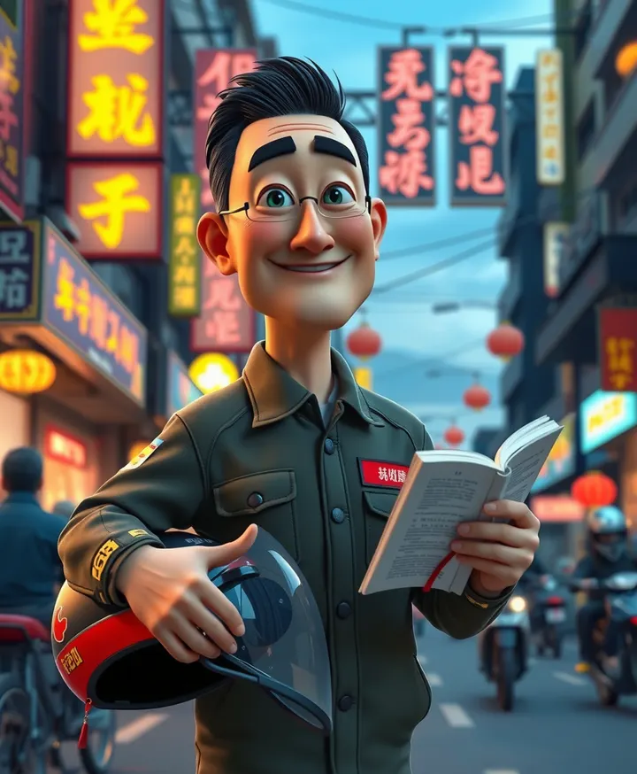 DELIVERED FOOD FOR YEARS. WON CHINA'S TOP LITERARY PRIZE.