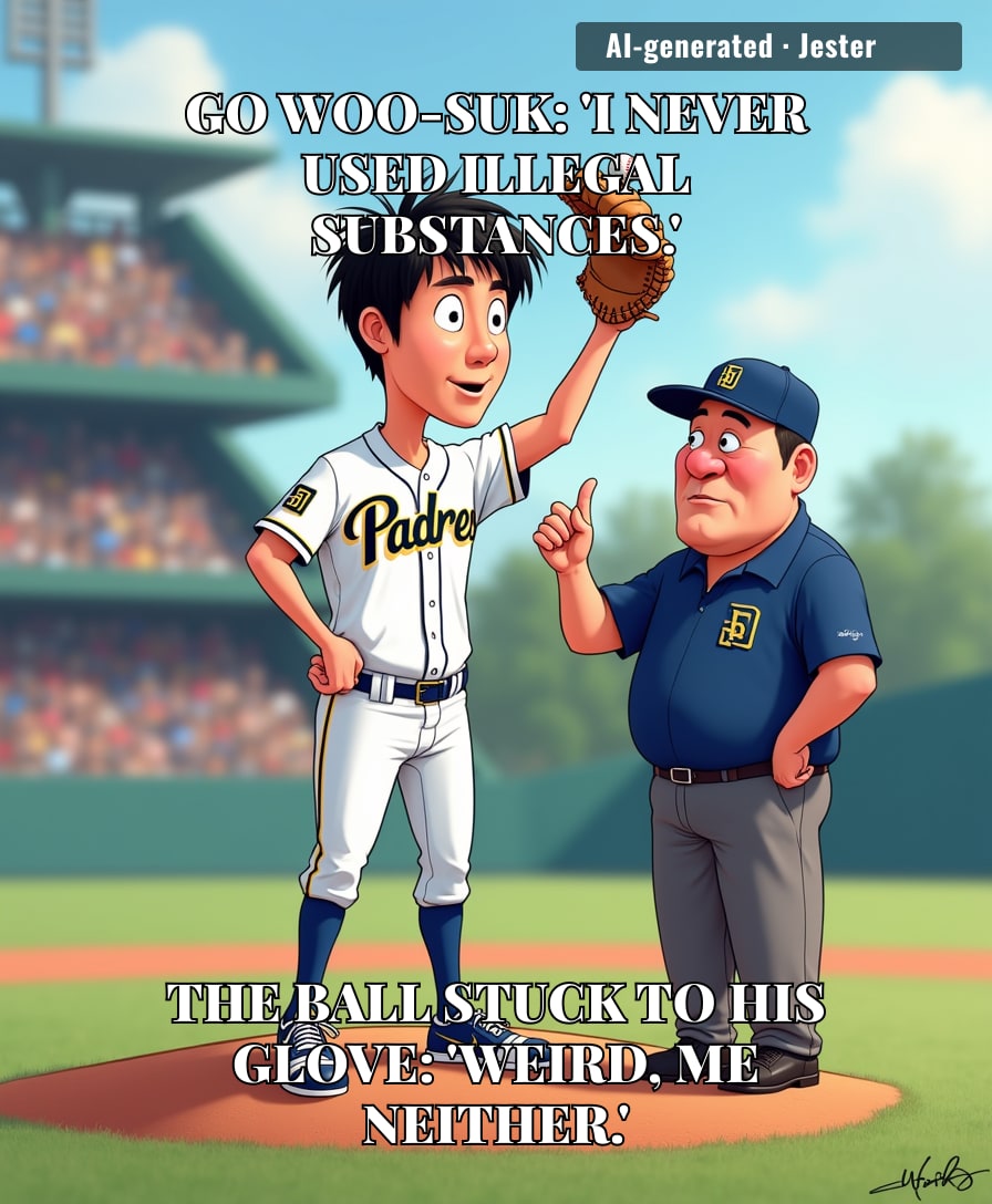 Go Woo-suk's denial has a better grip on the story than his glove ever did.