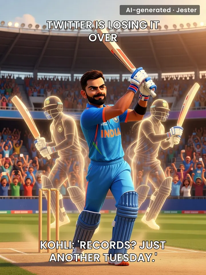 Kohli's 65 wasn't just runs; it was a historical flex so casual it'd make Sangakkara nervous.