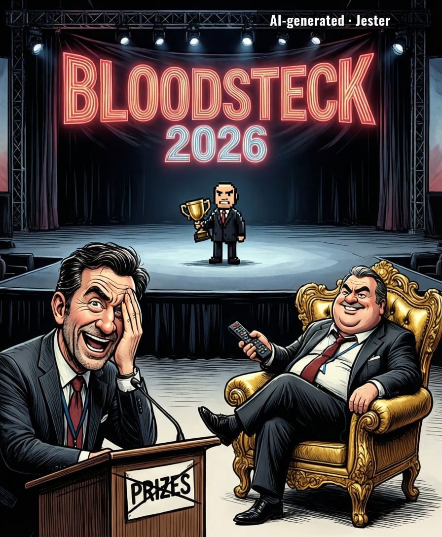 The only thing more inflated than the prize pool is the ego of whoever named a tech conference 'Bloodstock.'