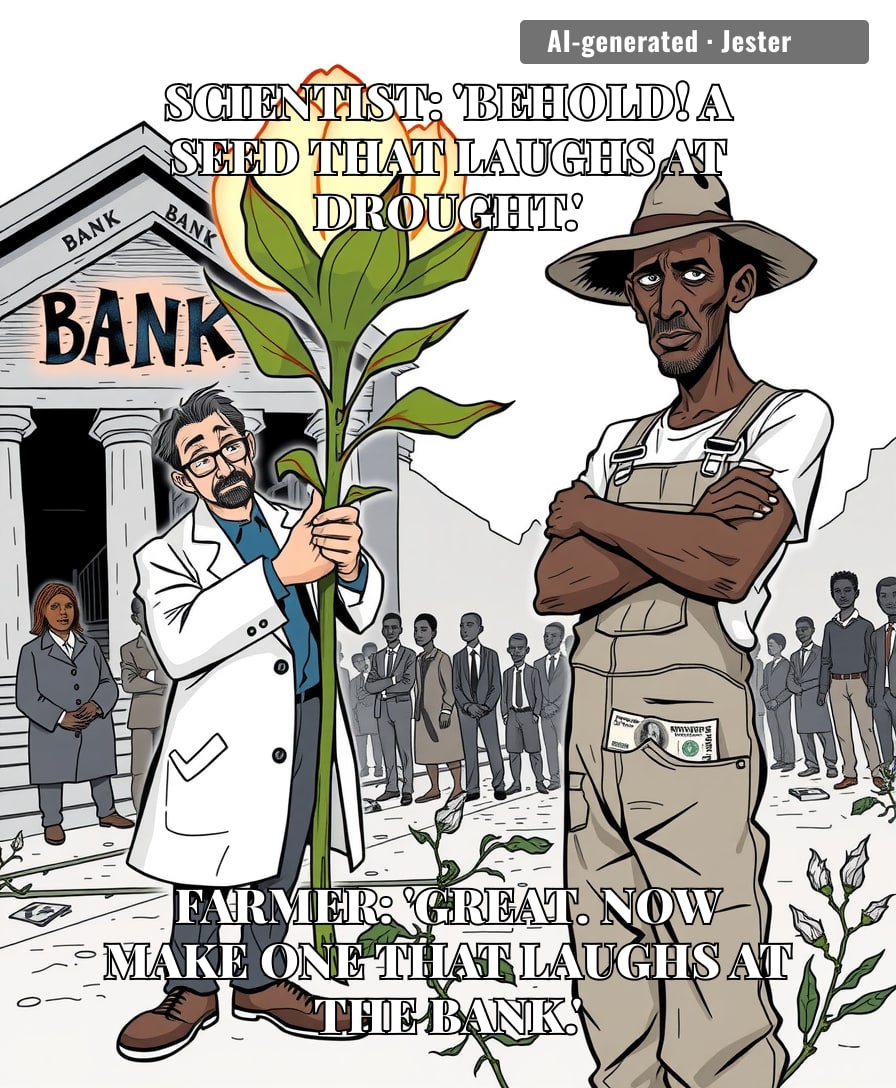 Finally, a seed that outlasts the local currency — now if only it could outlast the bank queue.