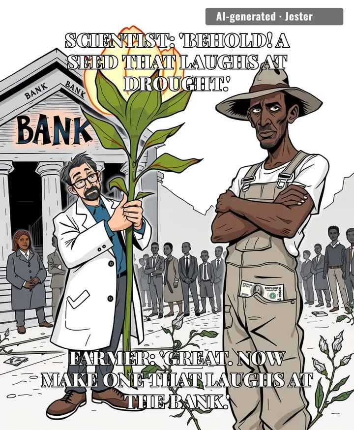 Finally, a seed that outlasts the local currency — now if only it could outlast the bank queue.