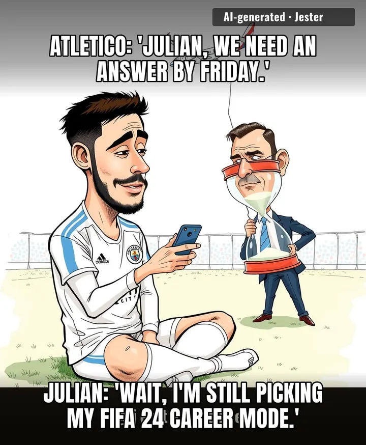 Atletico giving Alvarez a deadline is like giving a house cat a deadline for when it'll finally use the litter box you bought.