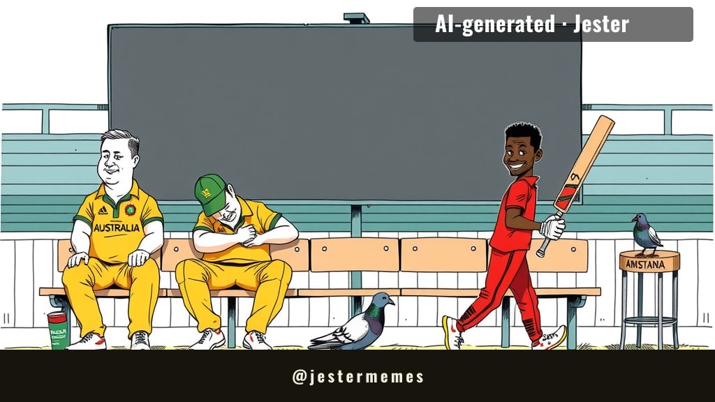 Zimbabwe dominated so hard Australia's net run rate is now a group chat apology.