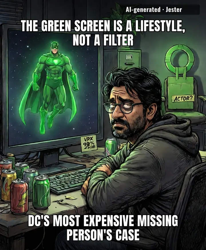 the lantern is CGI. the ring is CGI. the guy is CGI. the show is a screensaver with a plot.