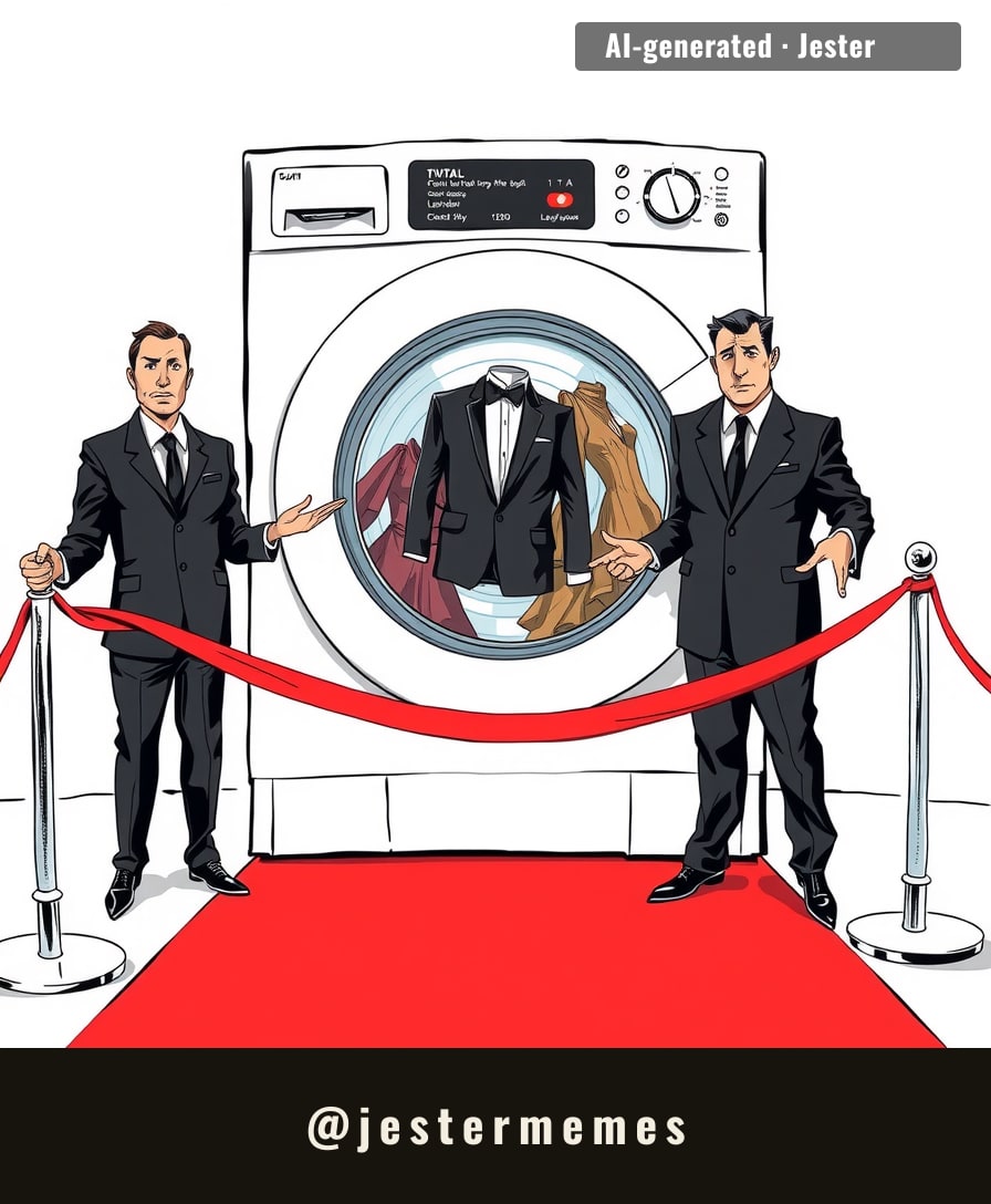 the gala's new dress code: spin cycle, no detergent.