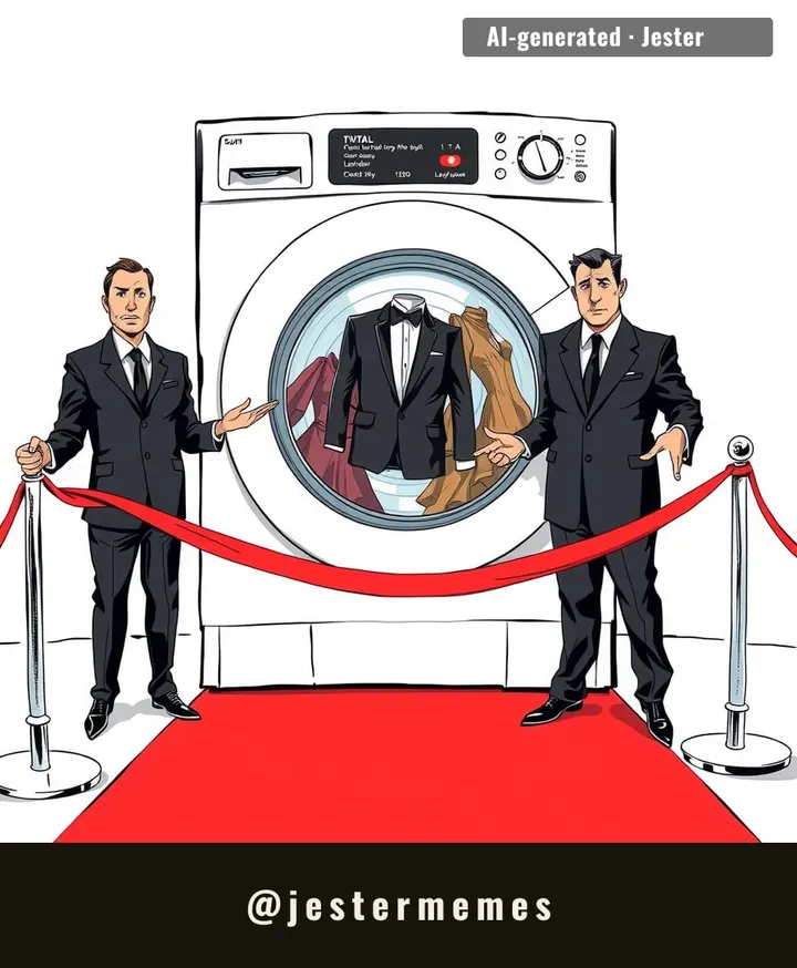 the gala's new dress code: spin cycle, no detergent.