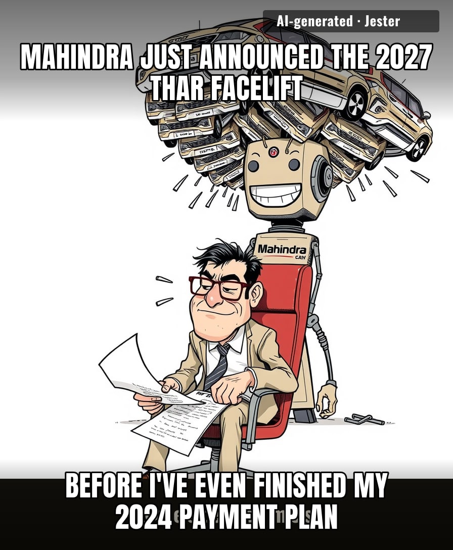 The only thing aging faster than a Mahindra launch cycle is my credit score.
