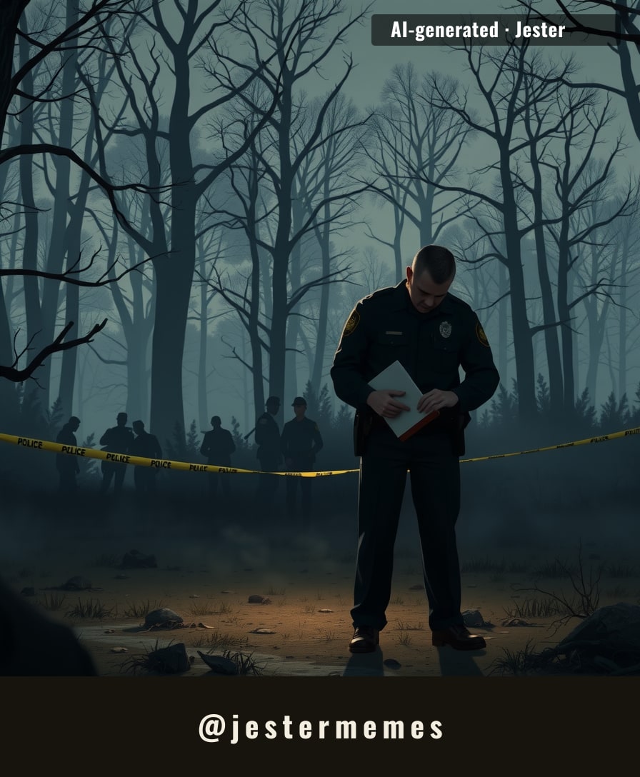 A community reels as questions mount over how a life ended so soon in the quiet woods.