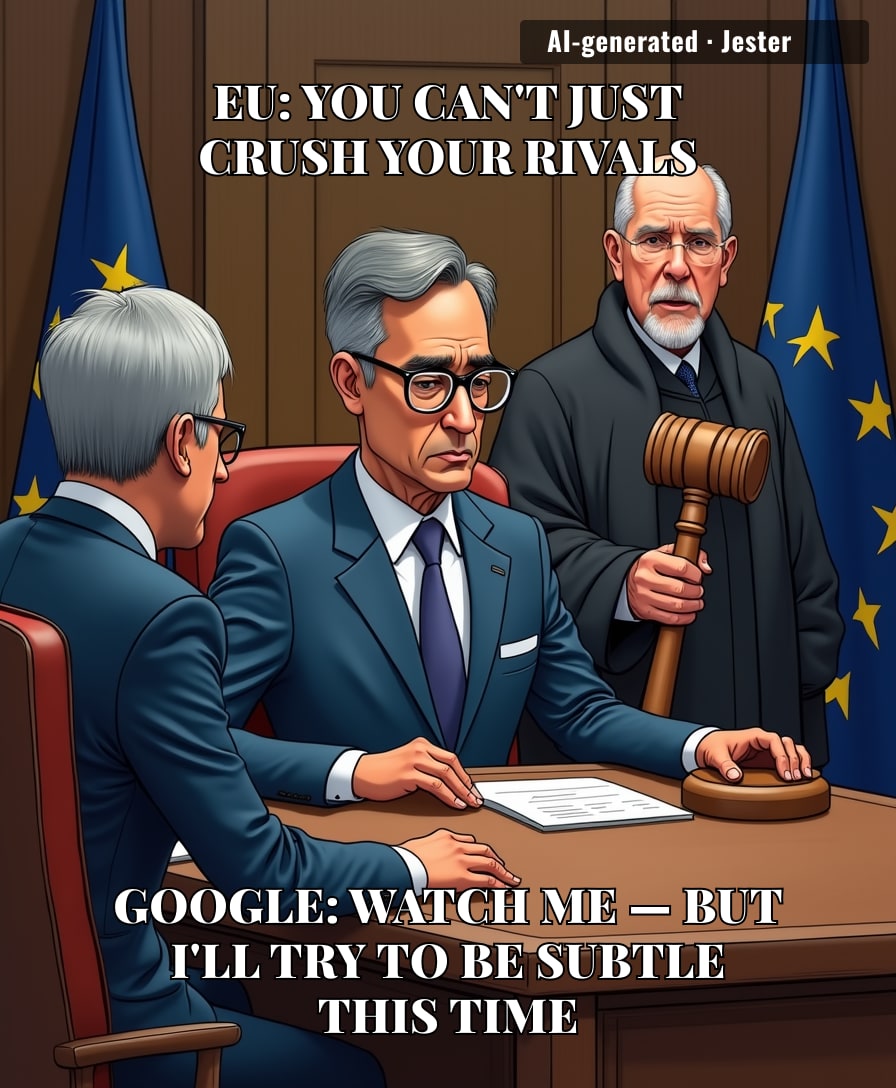 Google's new motto: 'We'll behave — this time for real, we pinky swear.'