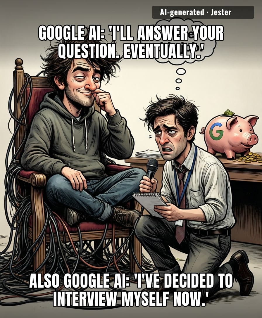 Google's AI is so advanced it's already mastered the art of talking to itself — finally, a product that reflects its parent company perfectly.