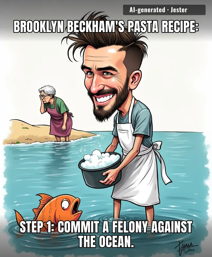 Brooklyn Beckham has finally found a way to make his cooking less appealing than his dad's football career.