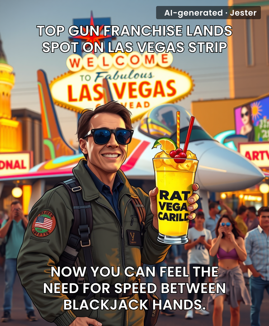 Vegas: where you can live out your fighter pilot fantasy for 15 minutes before realizing the only dogfight you'll win is over a parking spot.